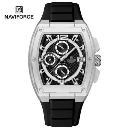A Classic Men's Chronograph Rubber Straps Wrist Watch