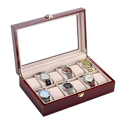 Wooden Watch organizer storage for 12 watches