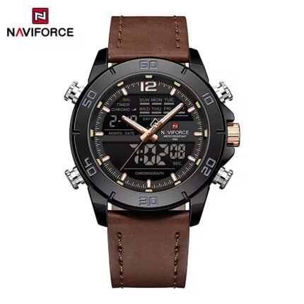 A Classic Dual time 30M water resistant fashion wrist watch