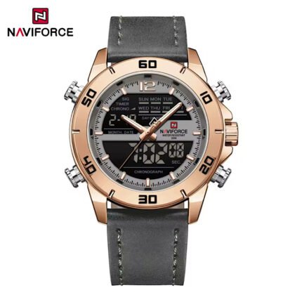 A Classic Dual time 30M water resistant fashion wrist watch