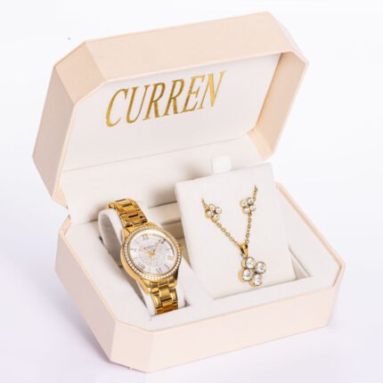 Ladies Watch plus necklace and earrings Gift set