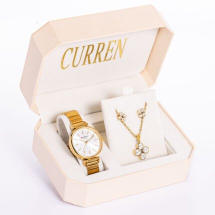 Ladies Watch plus necklace and earrings Gift set