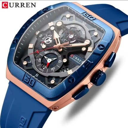 A Classic Mens Chronograph Rubber straps Wrist Watch