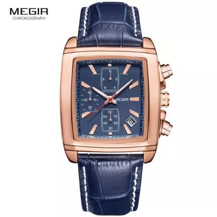 A Classic Mens Chronograph Leather Wrist Watch