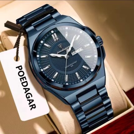 Poedagar Men's calendar top luxury wrist watch
